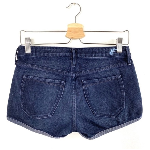NWOT Earnest Sewn Denim Shorts Dark Indigo - Picture 3 of 8